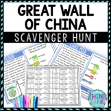 Great Wall of China Activity - Scavenger Hunt Challenge - 