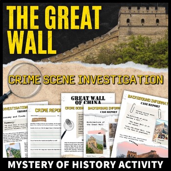 Preview of Great Wall of China Ancient China Activity CSI Mystery of History Analysis