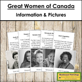 Great Women Of Canada - Information & Picture Cards