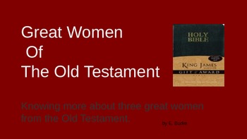 Preview of Great Women Of The Bible