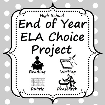 Preview of End of Year Research Choice Project (A life saver!)