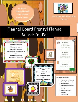 Preview of Great for Circle and Storytime! Fall-Themed Flannel Boards