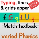 Great tool for teaching ENG, tpying then lines grids apper