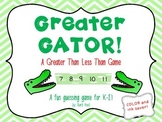 Greater Gator-A Greater Than Less Than Game!