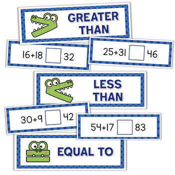 Comparing Numbers and Expressions: Greater Than Less Than by Fishyrobb