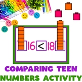 Greater Than Less Than Activity Comparing Teen Numbers Kin