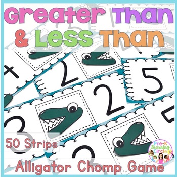 MATS Laminated Mats THE ALLIGATOR GAME More/Less Learning Center 