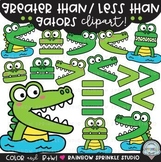 Greater Than Less Than Alligators Clipart