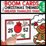 Greater Than Less Than Christmas Boom Cards No Prep 1st Gr