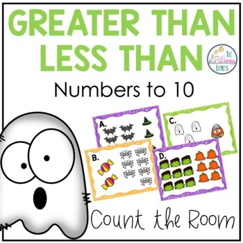 Preview of Greater Than Less Than Comparing Numbers to 10 Kindergarten Count the Room