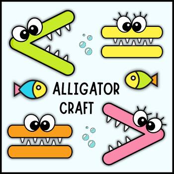 Preview of Greater Than Less Than Equal To Alligator Craft Freebie