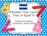 Greater Than, Less Than, Equal To Centers For Kinders