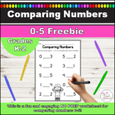 Greater Than Less Than Equal To Math Worksheet Comparing N