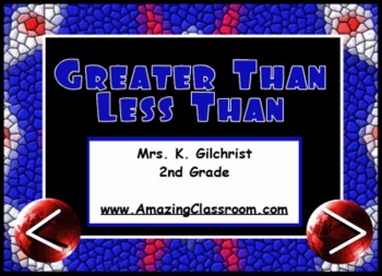 Preview of Greater Than Less Than Equal To SMART Notebook Lesson