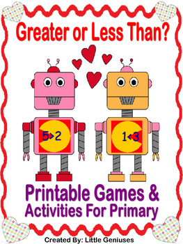 Preview of Greater Than/Less Than Games and Activities For Primary Grades