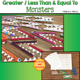 Greater Than / Less Than and Equal To Monsters: Math Art Project