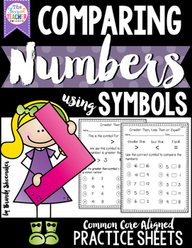 Greater Than/ Less Than:Comparing Numbers Practice Sheets