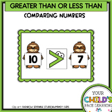 Greater than, less than. Comparing numbers