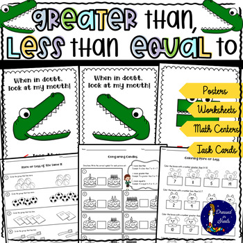 Preview of Greater than, less than, equal to Worksheets