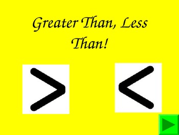 Preview of Greater than less than powerpoint
