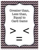 Greater than/Less than Comparison Cards