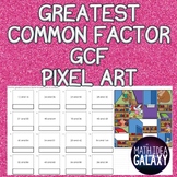 Greatest Common Factor GCF Activity Pixel Art