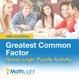 Greatest Common Factor Group Activity: Logic Puzzle | Good