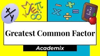 Preview of Greatest Common Factor Instructional Slides - Guided Notes (with Answer Key)