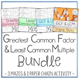 Greatest Common Factor & Least Common Multiple Bundle