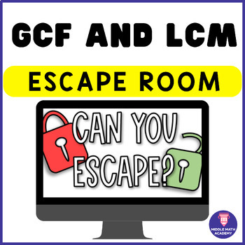 Preview of Greatest Common Factor & Least Common Multiple | Digital Escape Room Game