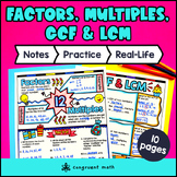 Greatest Common Factor & Least Common Multiple GCF LCM Gui