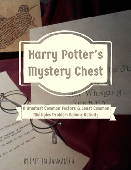 Preview of Greatest Common Factor & Least Common Multiples Enrichment Harry Theme