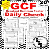 Greatest Common Factor Quick Check (Scaffolded versions included)