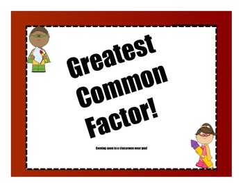 Preview of Greatest Common Factor {SMART Board Lesson, Independent Practice}