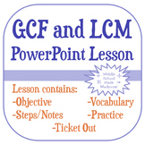 Greatest Common Factor and Least Common Multiple PowerPoin