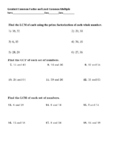 Greatest Common Factor and Least Common Multiple Quiz