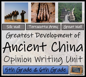 Preview of Greatest Development of Ancient China Opinion Writing Unit | 5th & 6th Grade