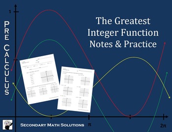 Preview of Greatest Integer Function Notes and Practice