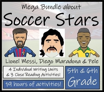 Preview of Greatest Soccer Stars Mega Bundle of Activities | 5th Grade & 6th Grade