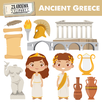 Preview of Greece Clip art Ancient Greece Clipart Travel clipart Greek clip art