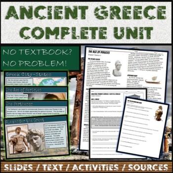 Preview of Greece:  Complete Curriculum Unit Bundle