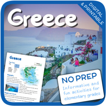 Preview of Greece (Fun stuff for elementary grades)