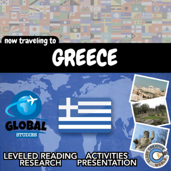 Preview of Greece - Global Studies - Leveled Reading, Activities, Slides & Digital INB