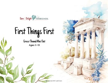 Preview of Greece Unit: "First Things First" Games for Working Memory & Attention Skills