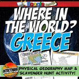 Ancient Greece Map Activity and Scavenger Hunt: Where in t