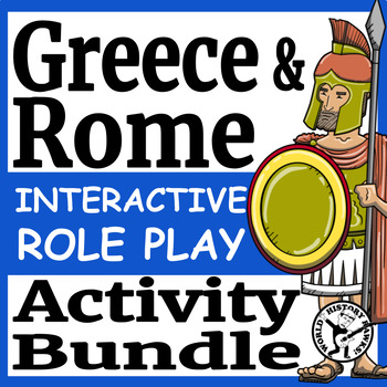 Preview of Ancient Greece and Rome Simulation & Activity BUNDLE