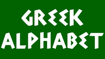 Preview of Greek Alphabet