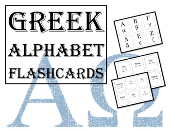 Greek Alphabet Flashcards By Teaching With Faith And Joy Tpt
