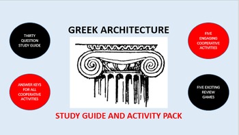 Preview of Ancient Greek Architecture: Study Guide and Activity Pack