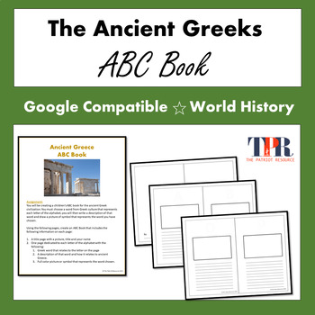 Preview of Greek Civilization Culture ABC Book Project (Google Comp)